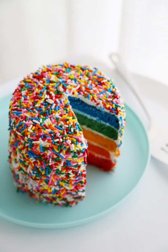 easy rainbow cake