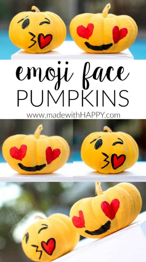 Emoji Pumpkins Made with HAPPY