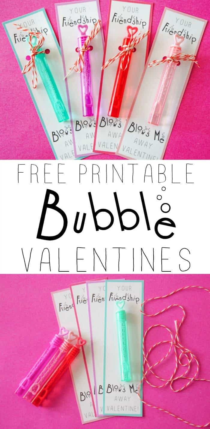 Bubble Valentine Printable. Free printable bubble valentines. Free printable kids valentine cards.