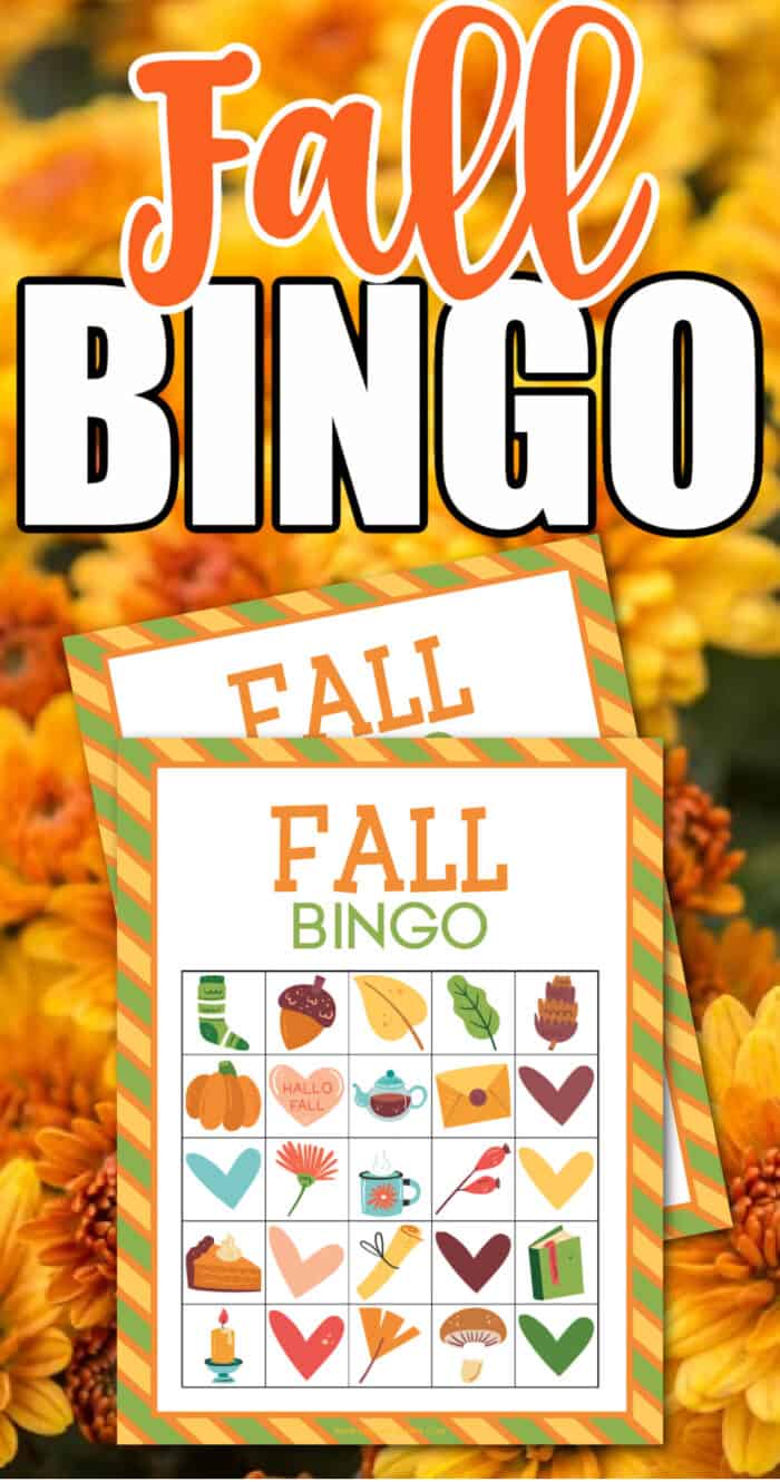 fall bingo printable