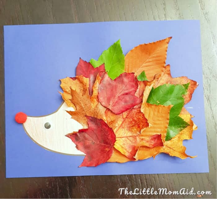 Fall Leaf Hedgehog Craft