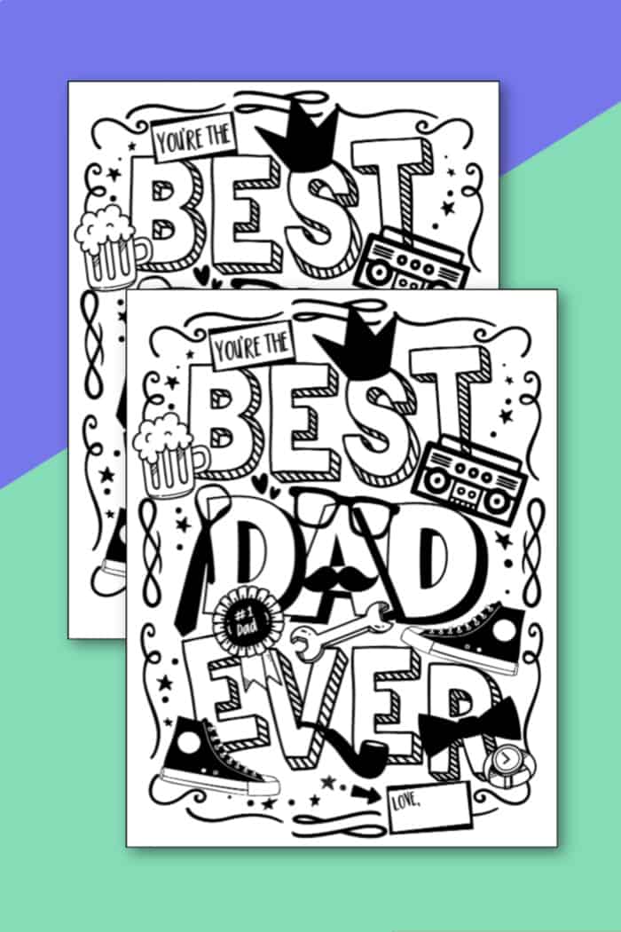 Father's Day Coloring Sheets