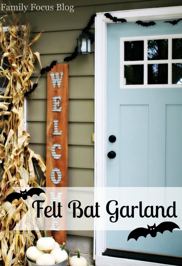 felt bat garland