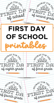 First Day of School Signs - Free Printables for the Perfect Photos