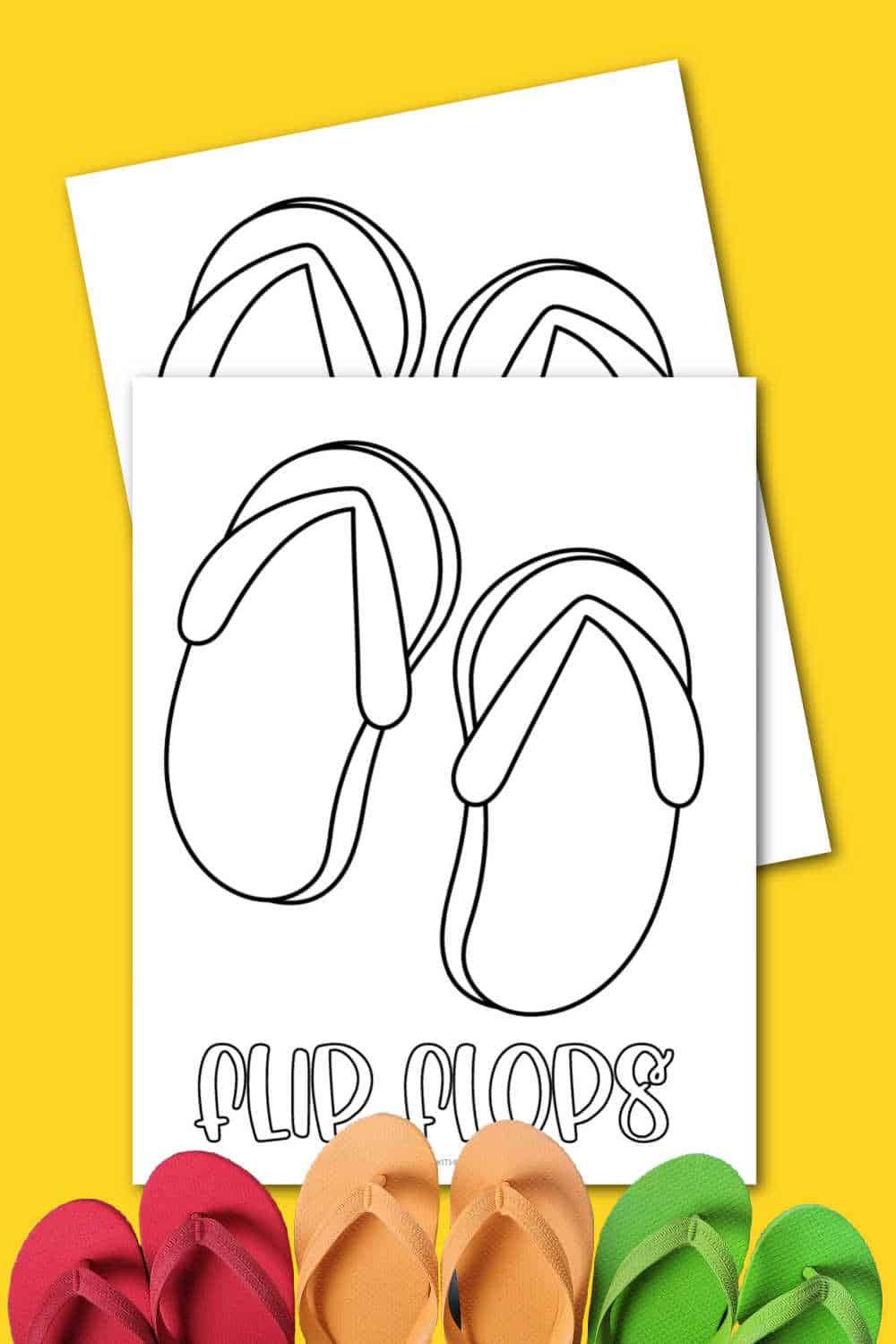 Free Printable Flip Flop Coloring Pages