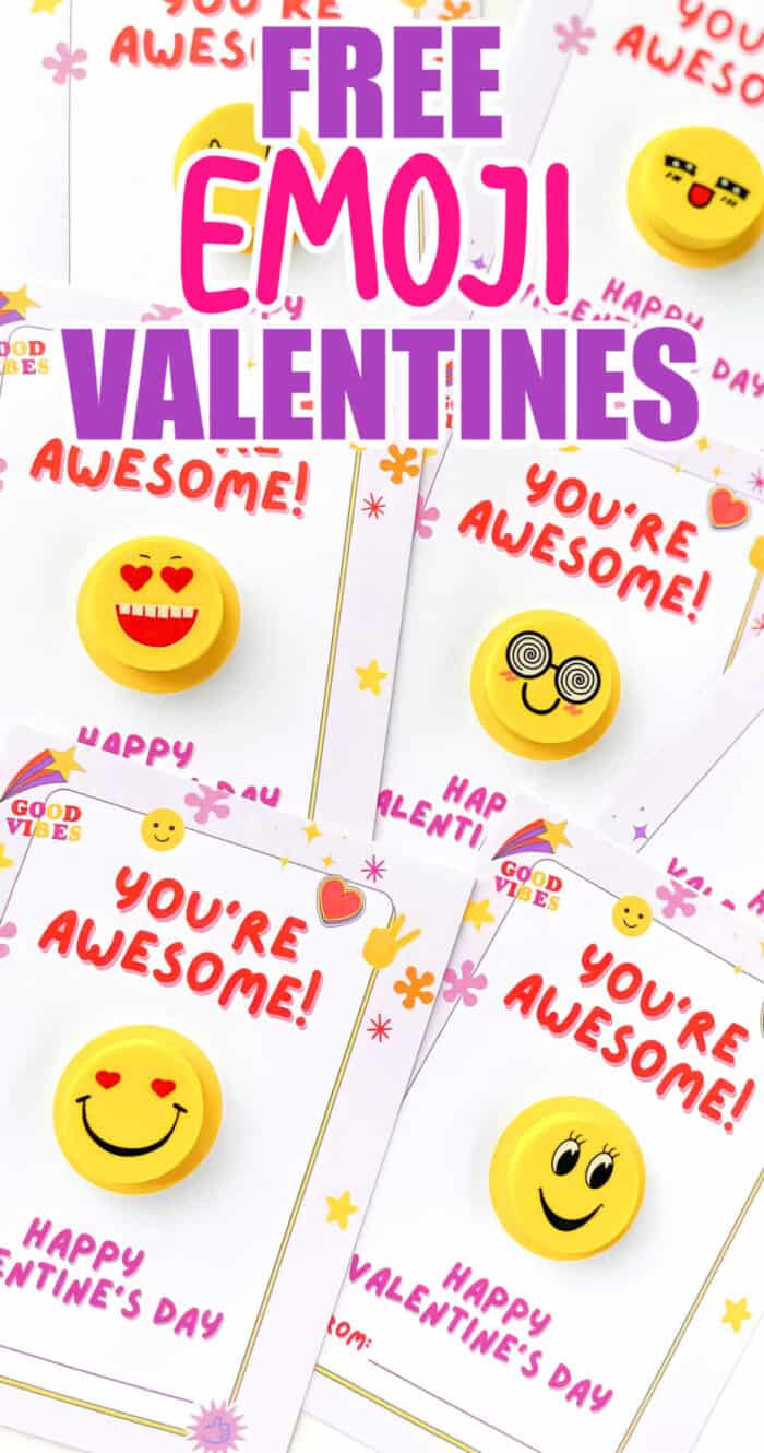 Free Emoji Valentines Card For Kids