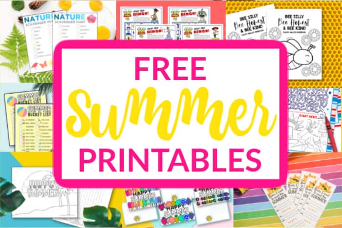 Free Summer printables