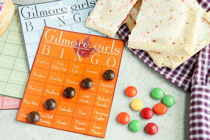 Gilmore Girls Dessert Sushi | Gilmore Girls Party | Read like Rory Shirts | Pop Tart Recipes | Sookie's Blueberry Shortcake | Gilmore Girls Drinking Game | Candy Sushi | Rice crispy treat dessert ideas | www.madewithhappy.com