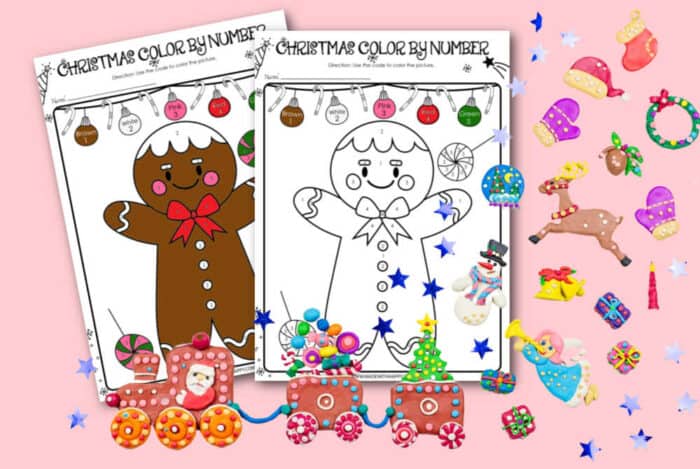 Gingerbread Man Color By Number