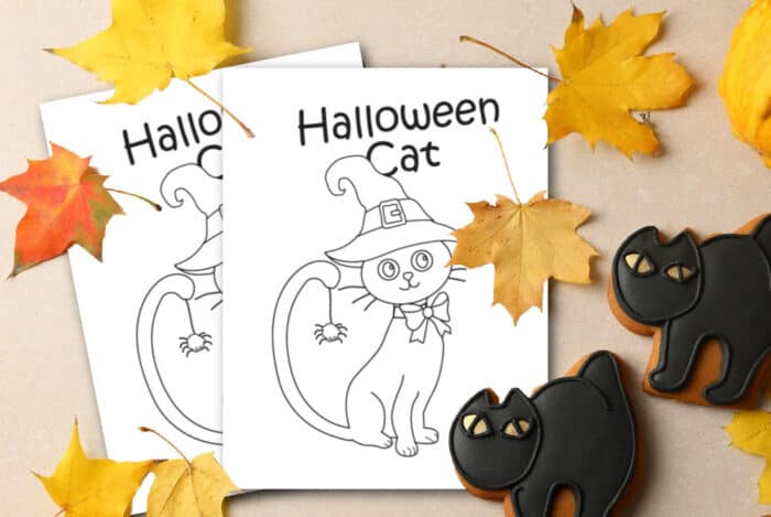 black cat coloring pages