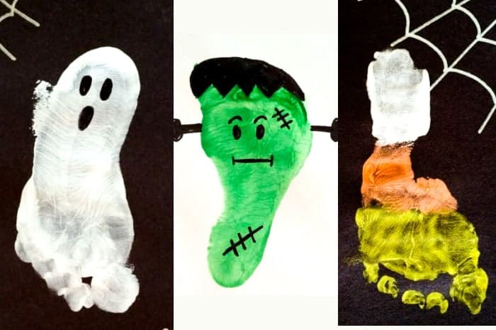 Halloween Footprints Easy Halloween Crafts For Kids