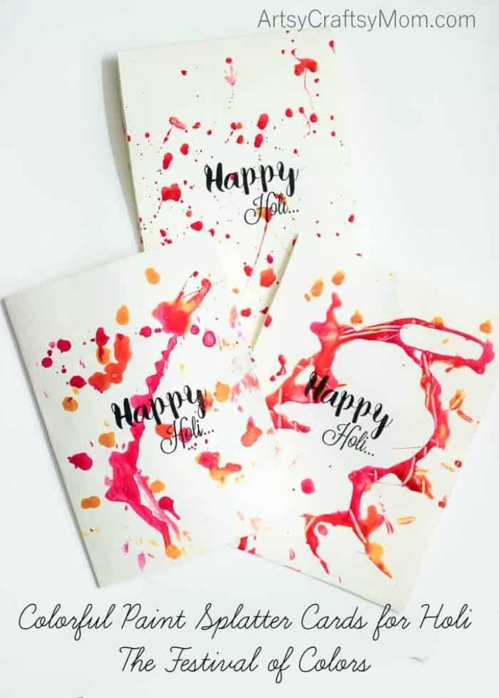 India - Colorful Paint Splatter - Artsy Craftsy Mom