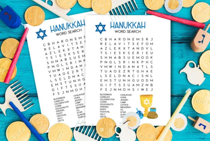Hanukkah Word Search