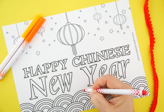 Chinese New Year Coloring Fun