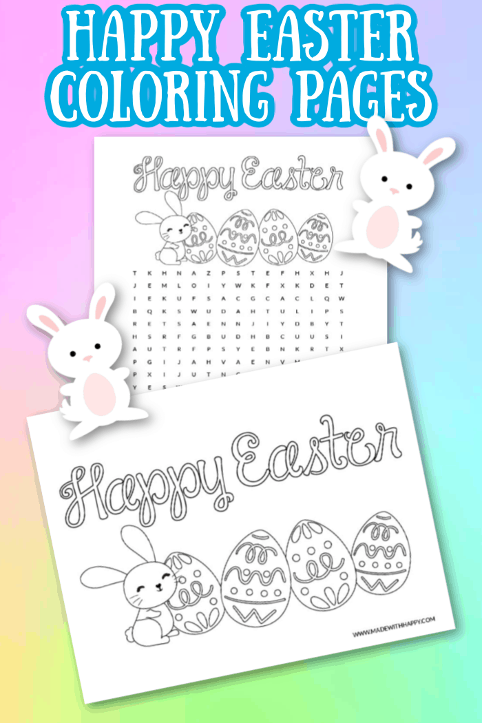 Happy Easter Coloring Pages