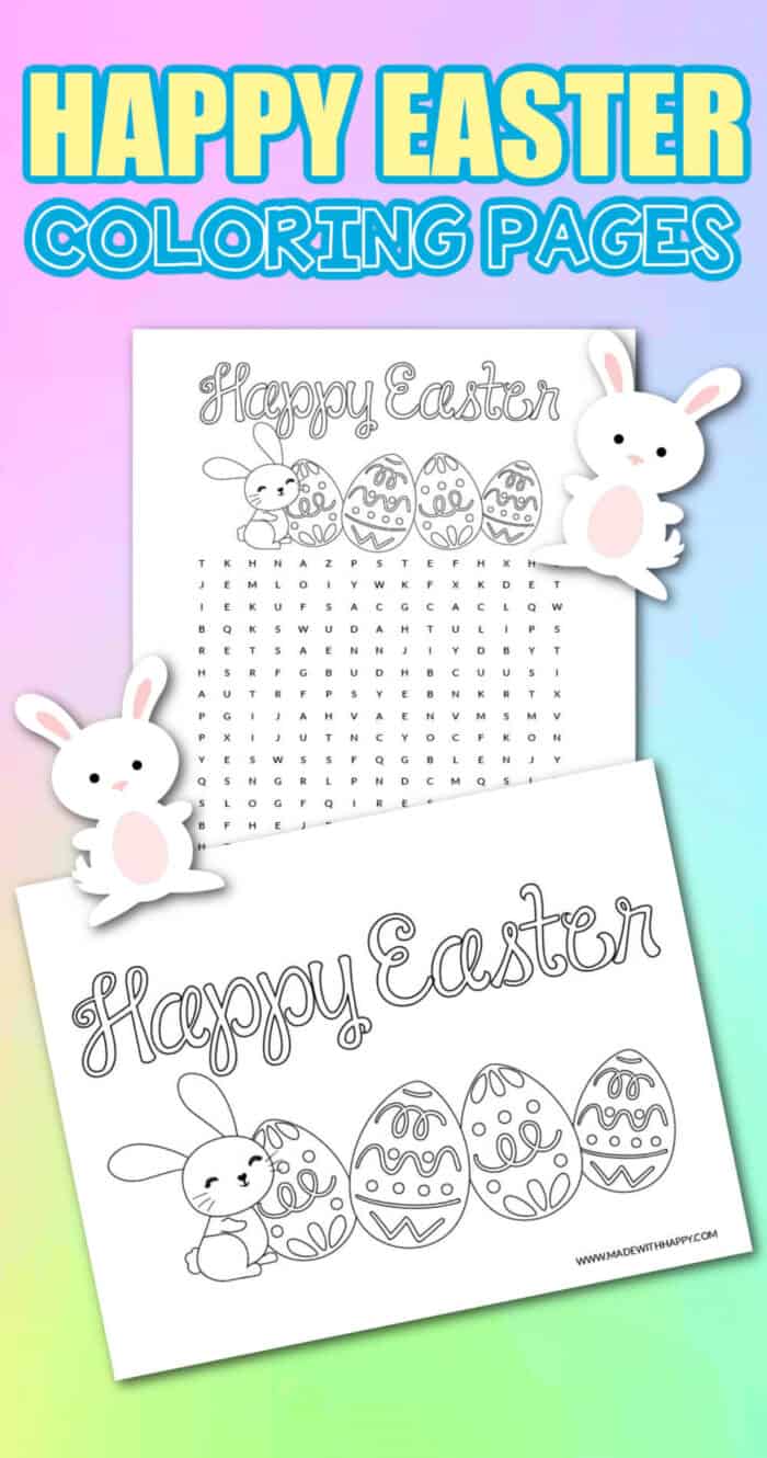 happy easter coloring pictures