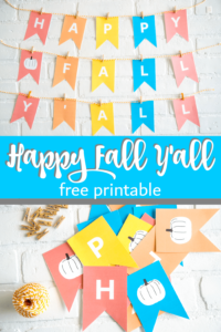 Happy Fall Yall Sign - Free Printable - Made with HAPPY