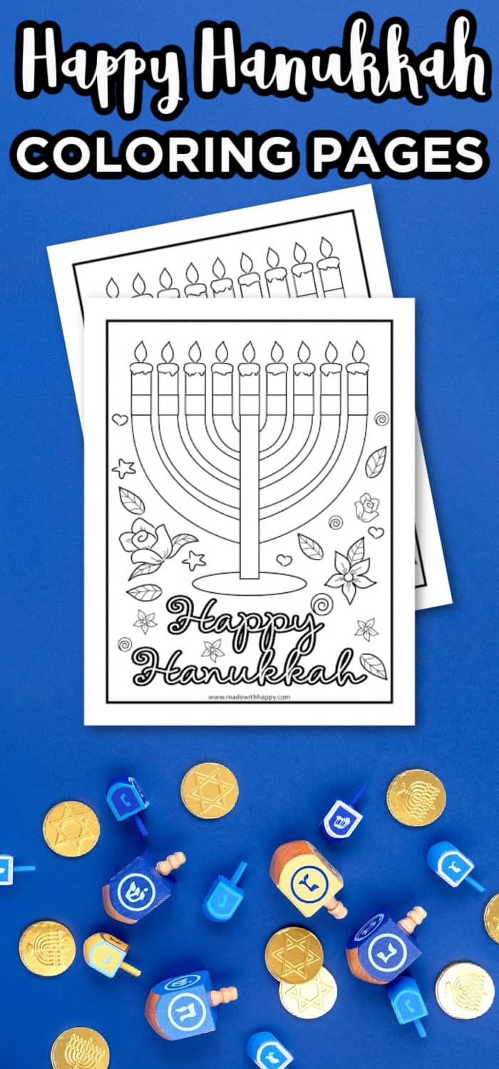 Hanukkah Coloring Sheets For Kids