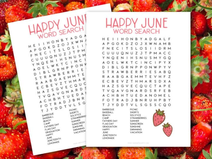 June Word Search