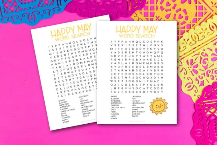 May Word Search