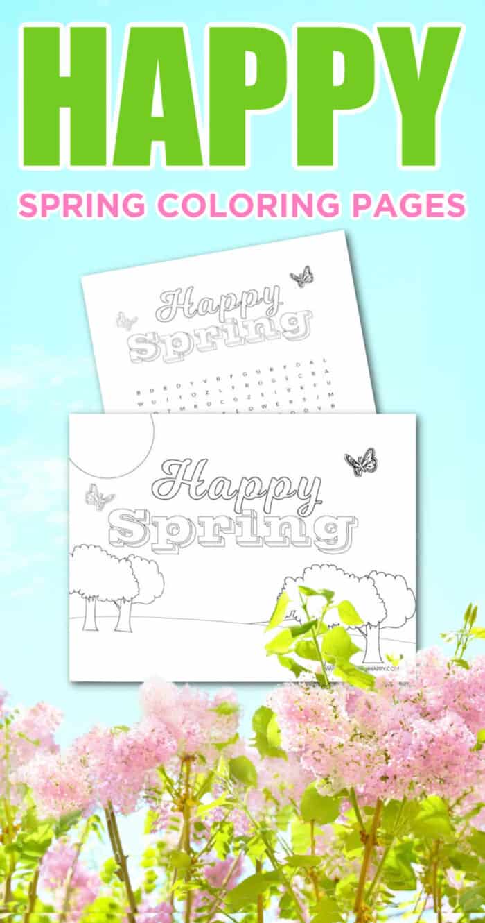 printable coloring pages for spring