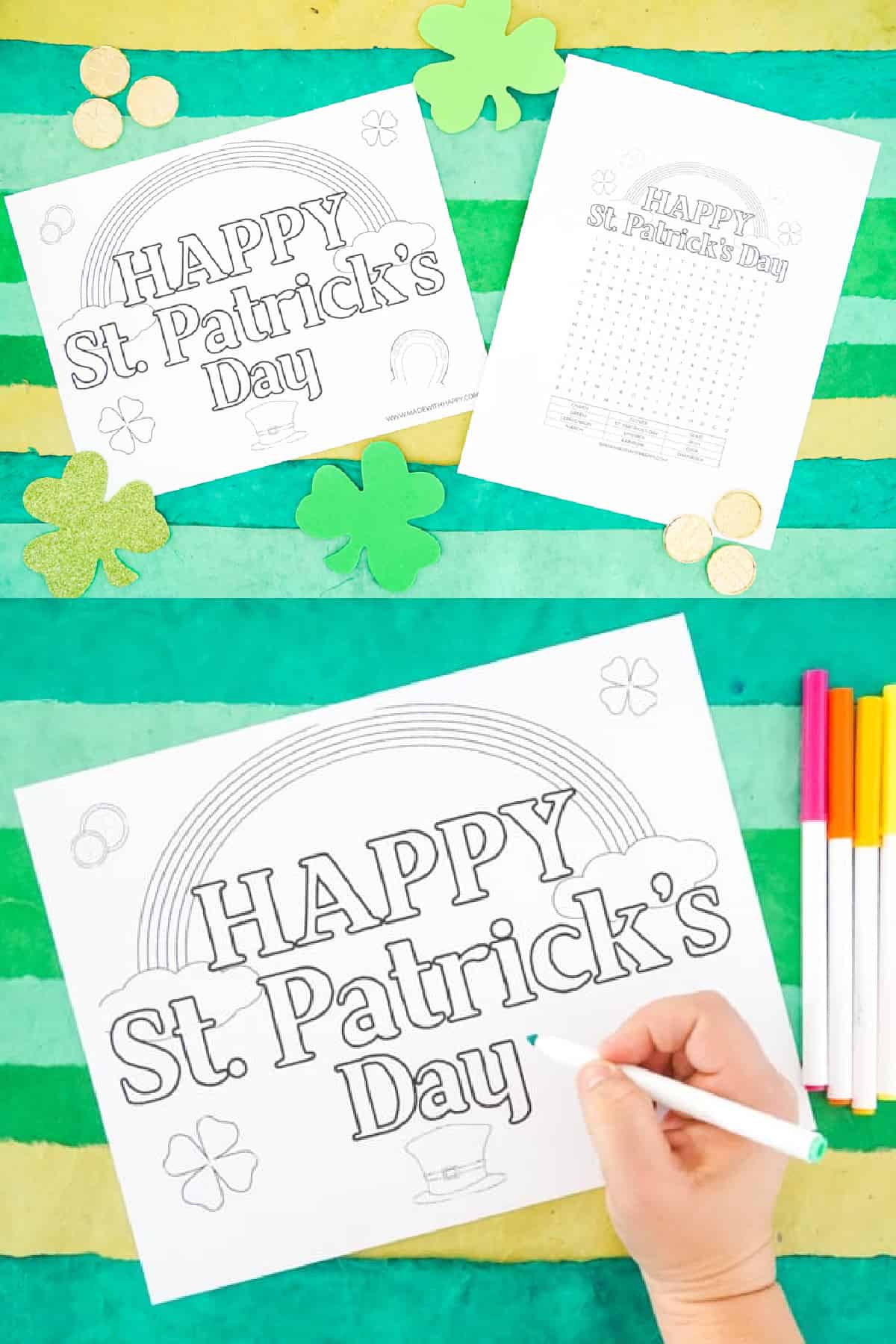 Happy St. Patrick's Day Coloring Activities