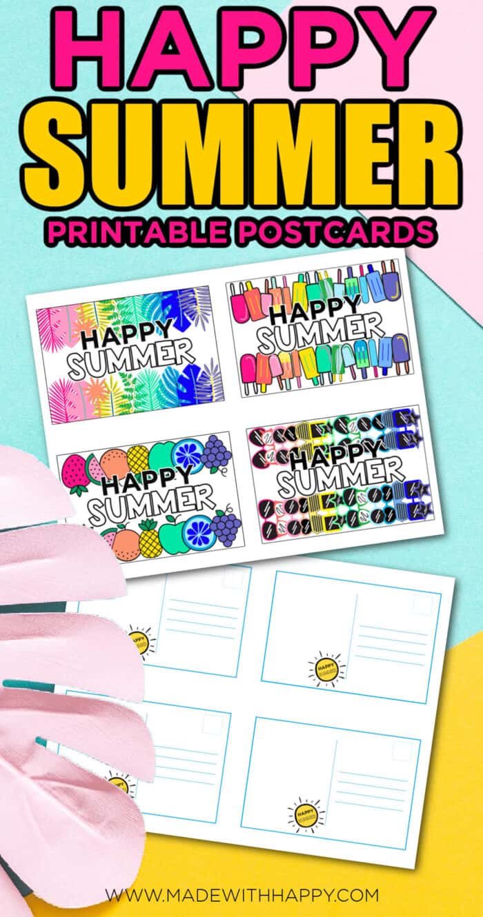 happy printable postcards