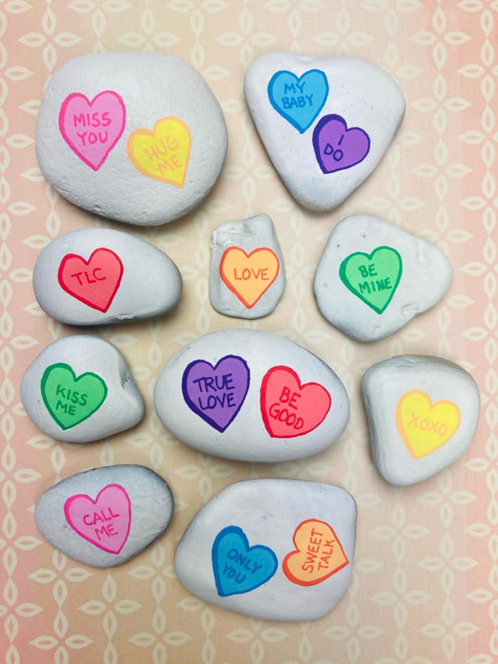 Heart Painted Rock