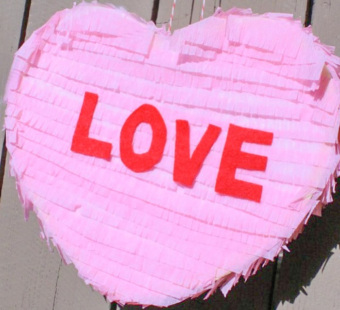 individual heart pinata