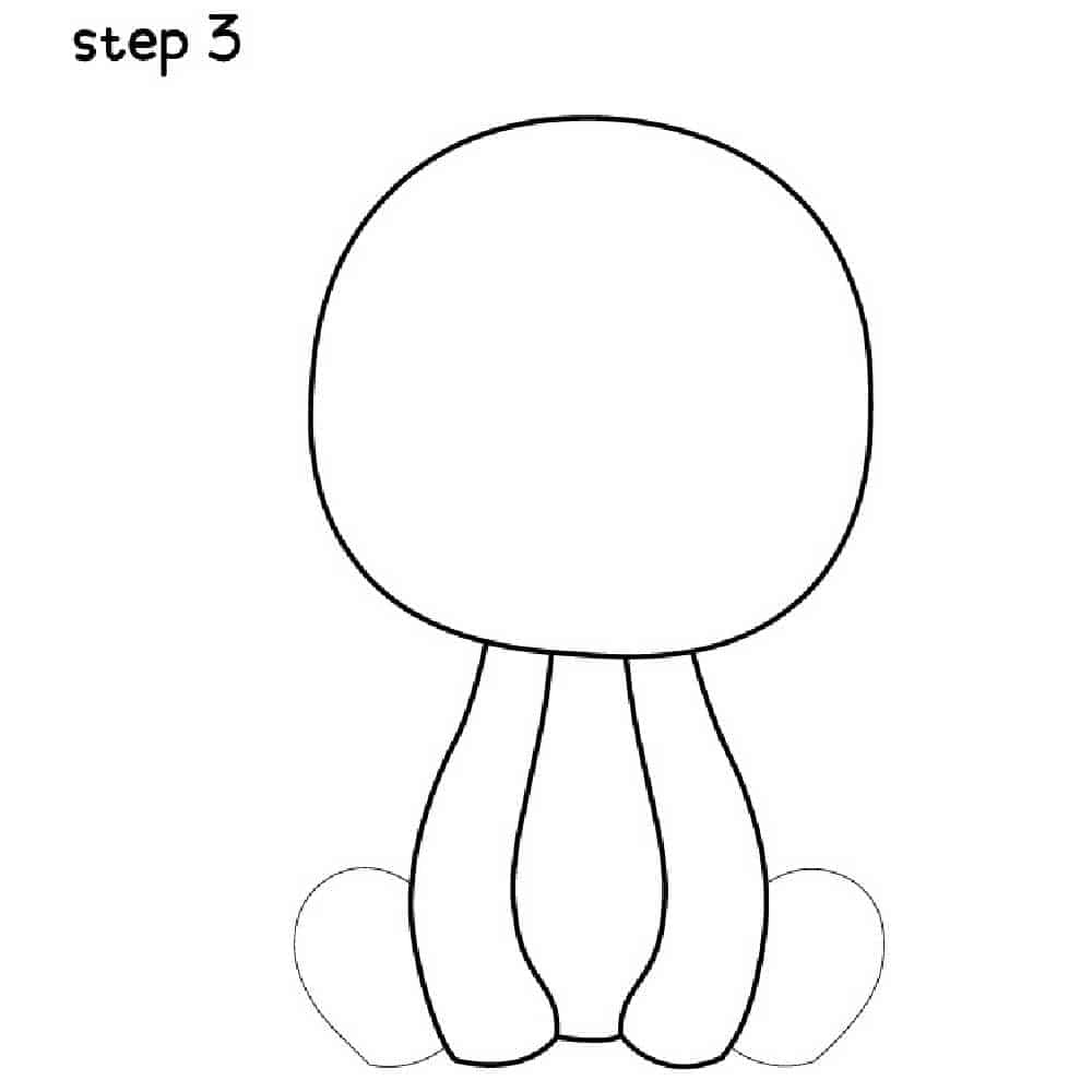 Step 3 of how to draw a dragon