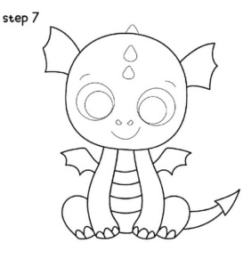 Step 7 cute dragon