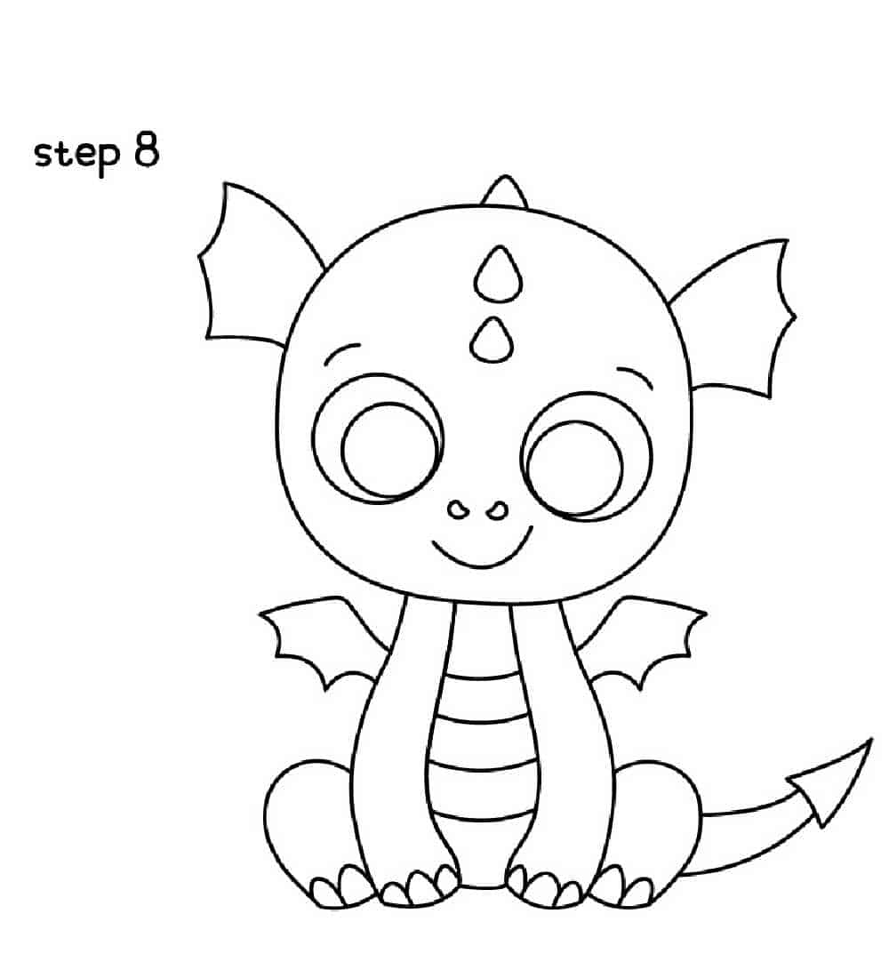 Kids dragon drawing