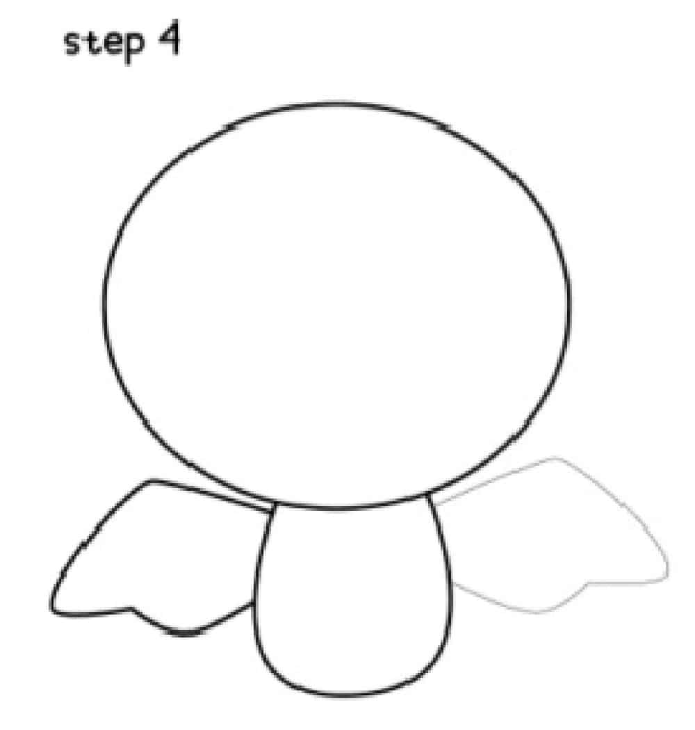 draw the right wing step 4