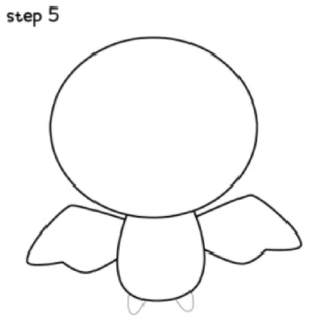 bat drawings step 5 legs