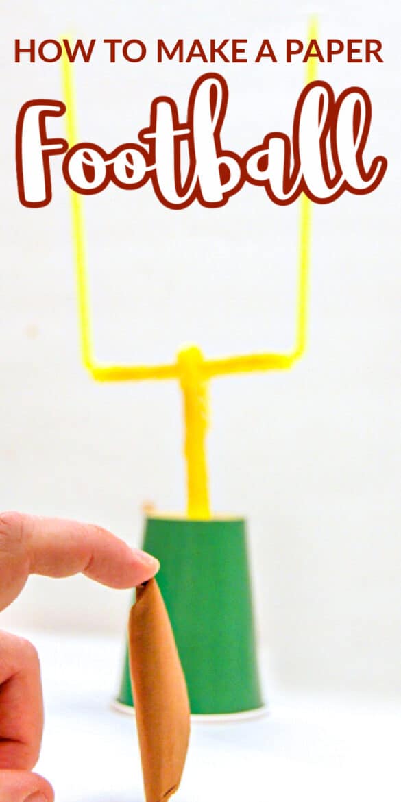 How to Make a Paper Football and Goal Game Tutorial