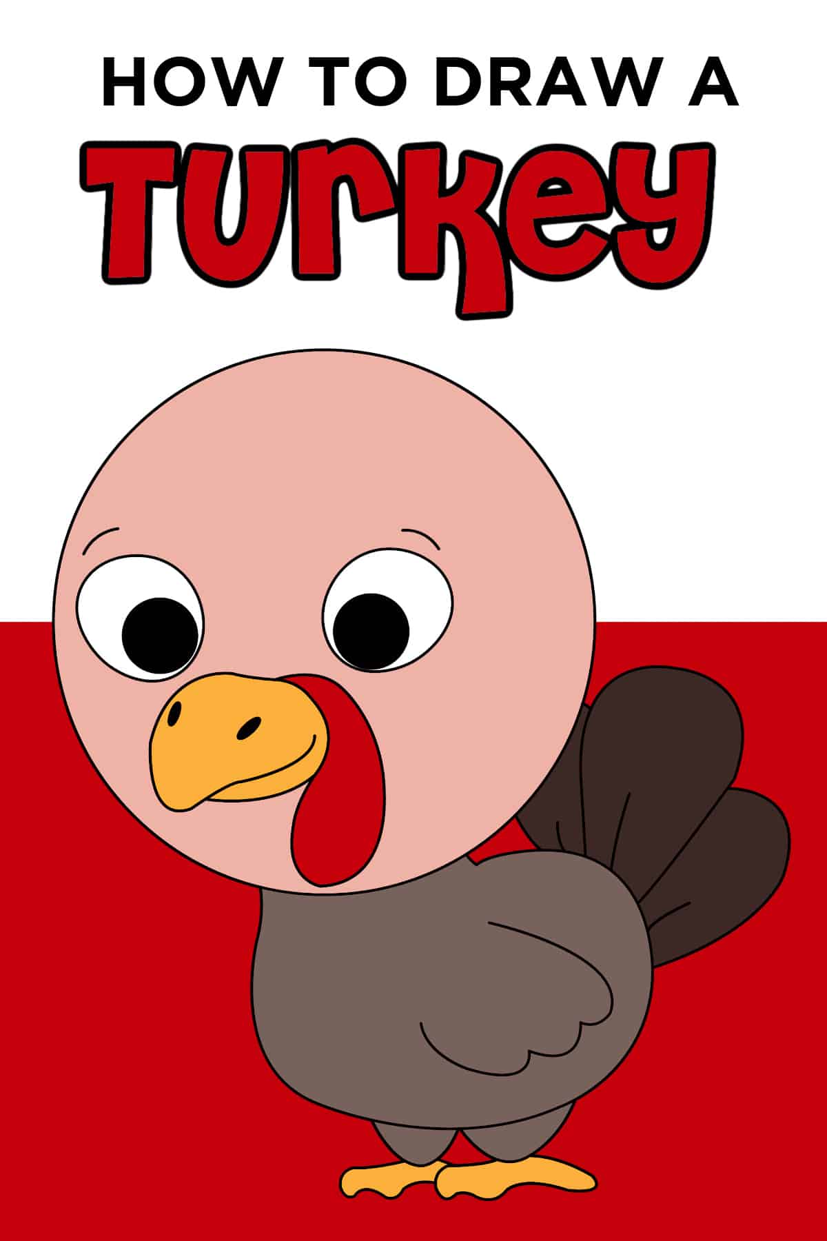 how to draw turkey easy