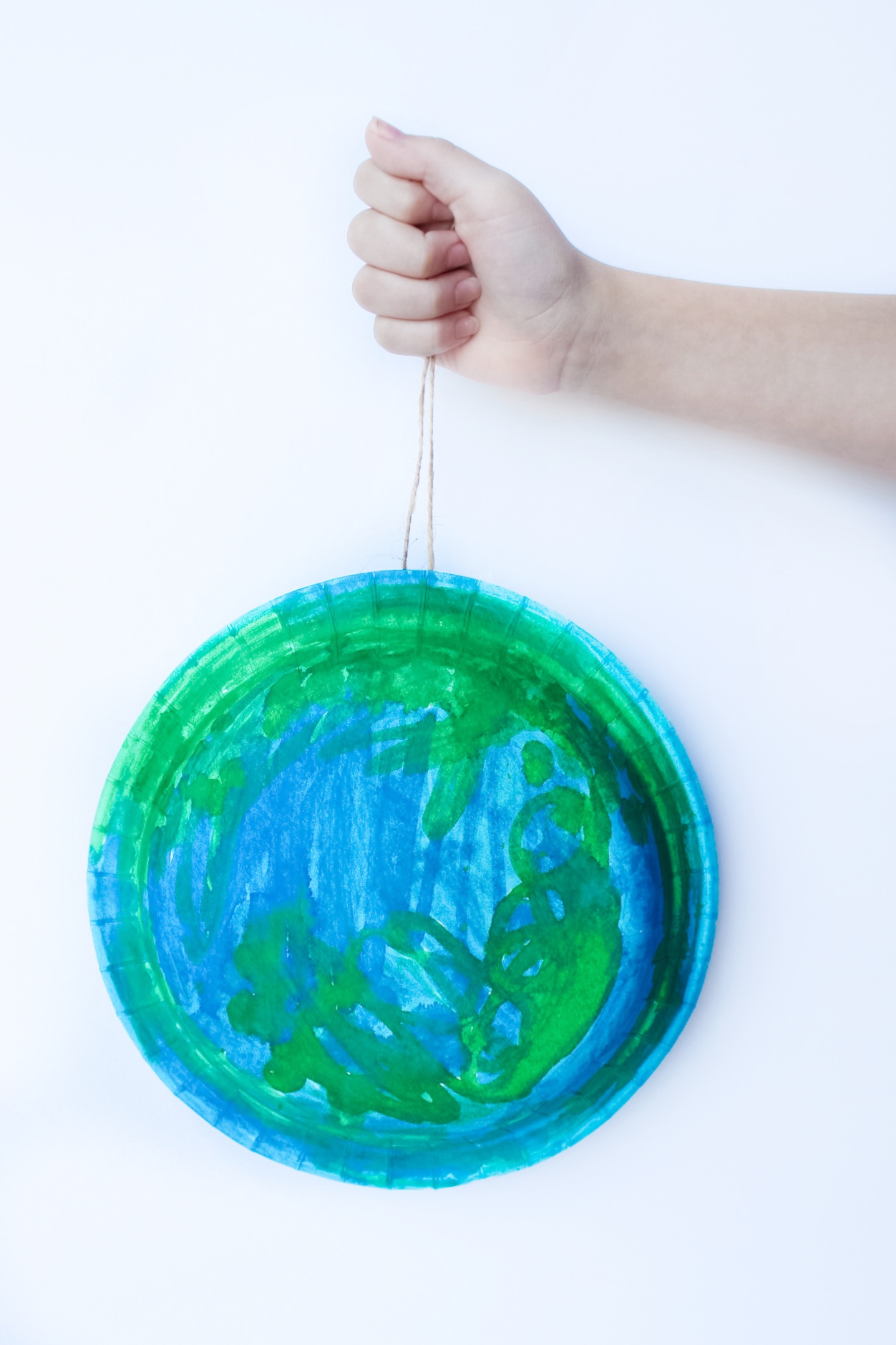 paper plate globe kids craft earth day