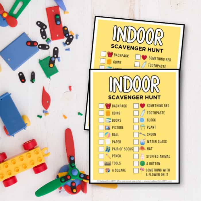 indoor scavenger hunt ideas for kids