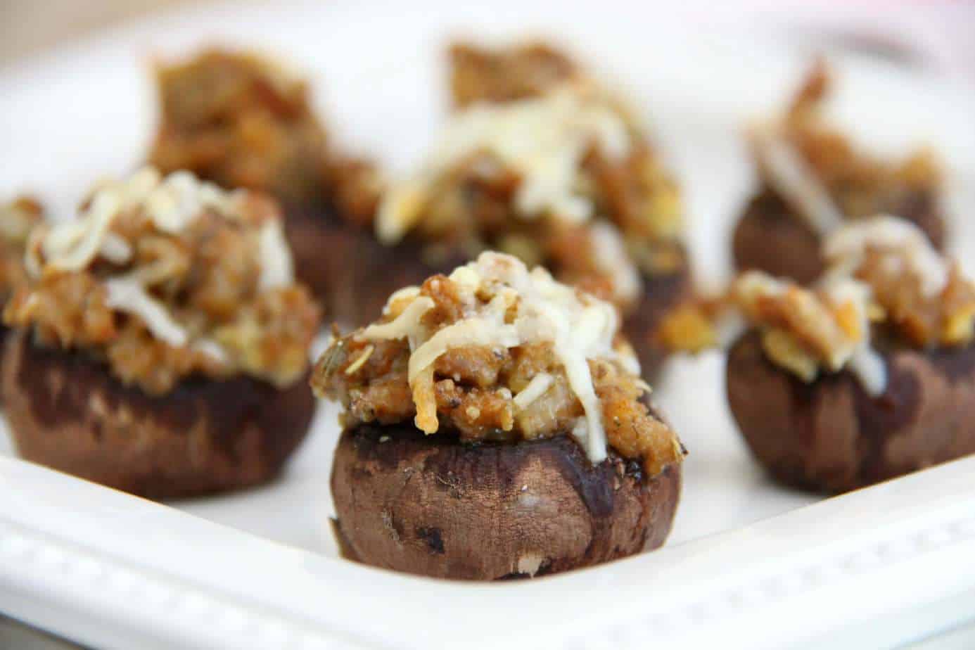 Italian Sausage Stuffed Mushrooms