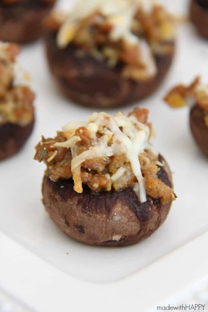 Italian Sausage Stuffed Mushrooms