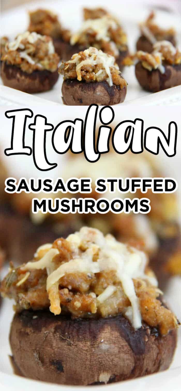 easy sausage stuffed mushrooms