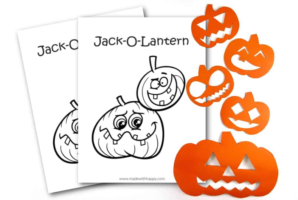 Fun printable Jack-o-lantern