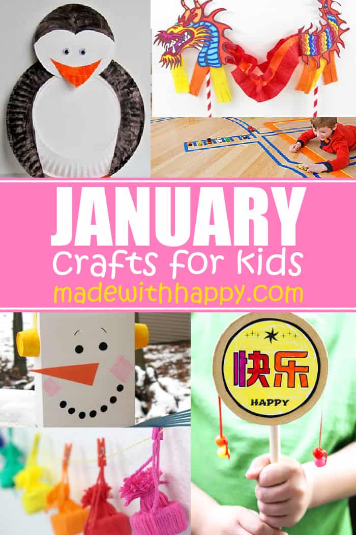 January Craft For Kids - Winter Crafts, Chinese New Years & More!