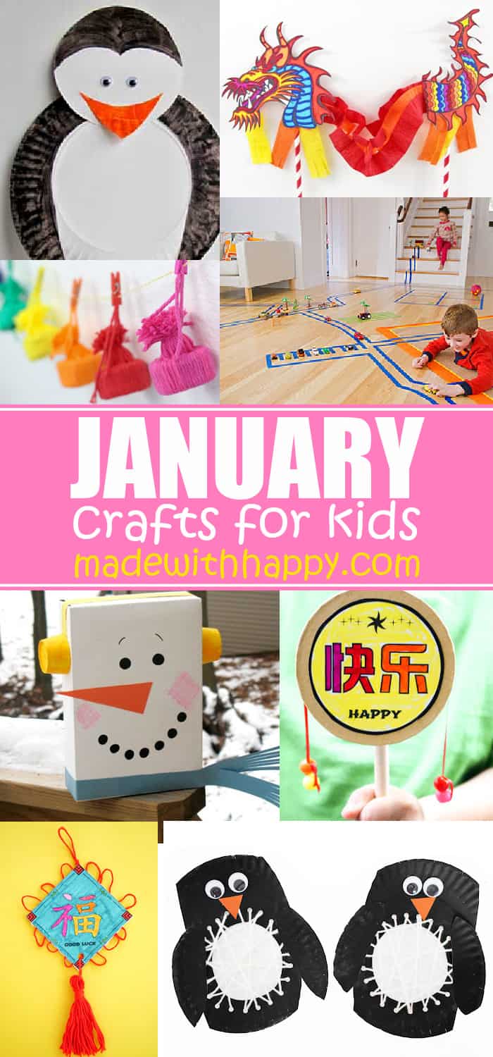 January Craft For Kids - Winter Crafts, Chinese New Years Crafts & More!