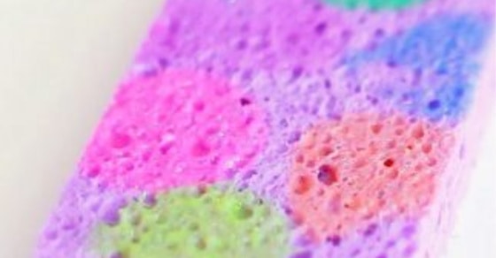 Rainbow Sponge Painting