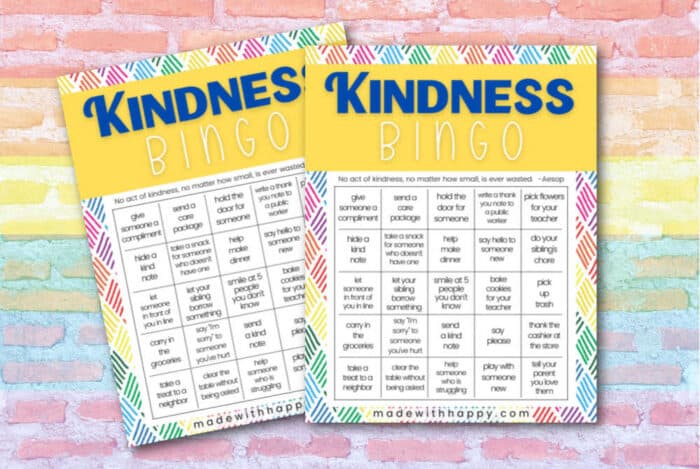kindness bingo