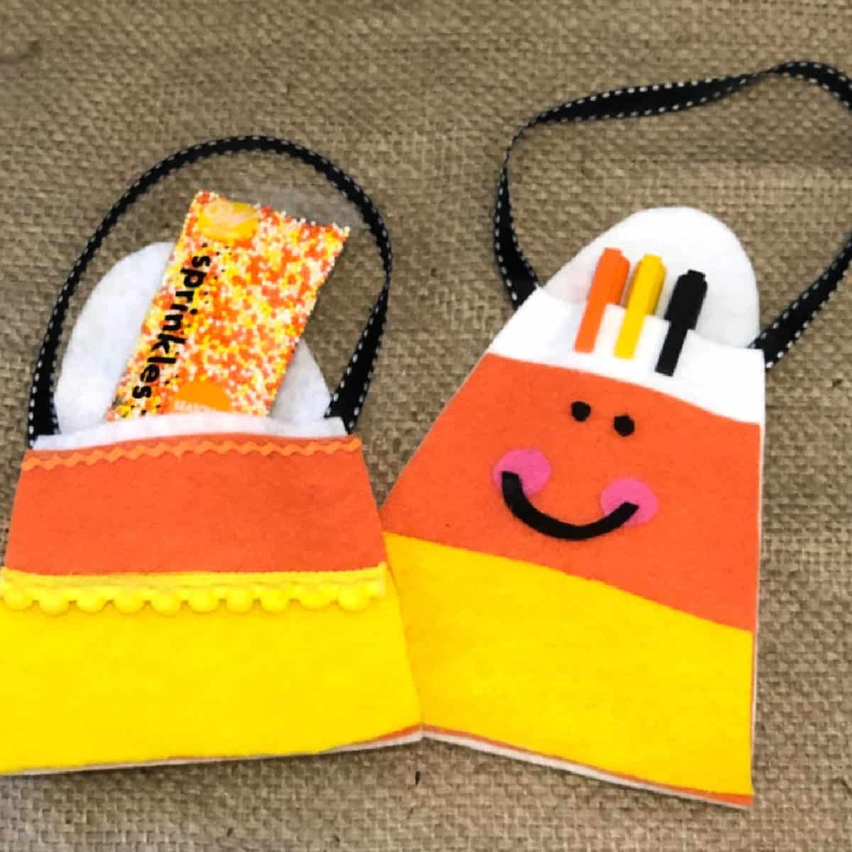 Candy corn kindness goody bags