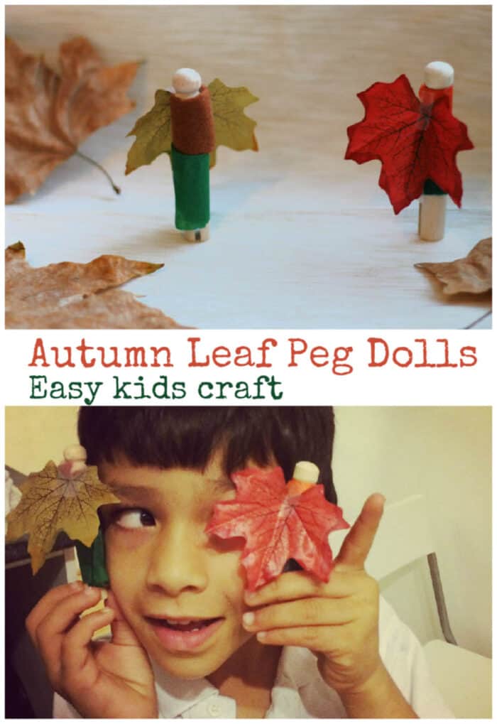 Autumn Leaf Peg Dolls