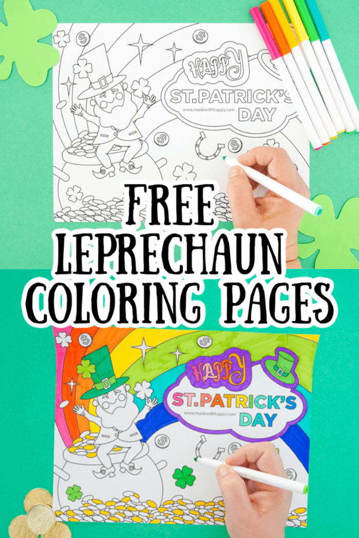 Free Leprechaun Coloring Page