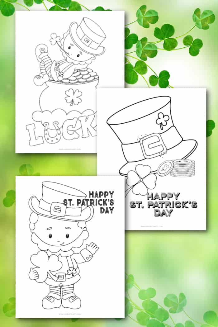 shamrock coloring page